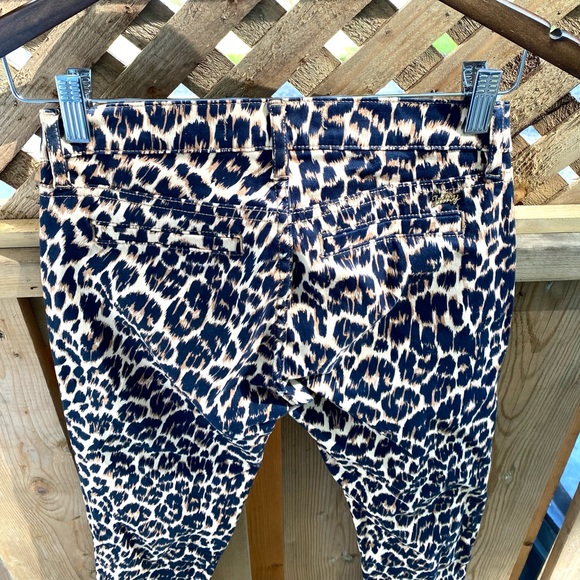 Juicy Couture Women’s Leopard Moto Side Zipper Ankle Pants Size: 0 - Picture 8 of 10